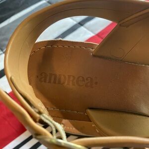 Andrea Tan Leather Sandals